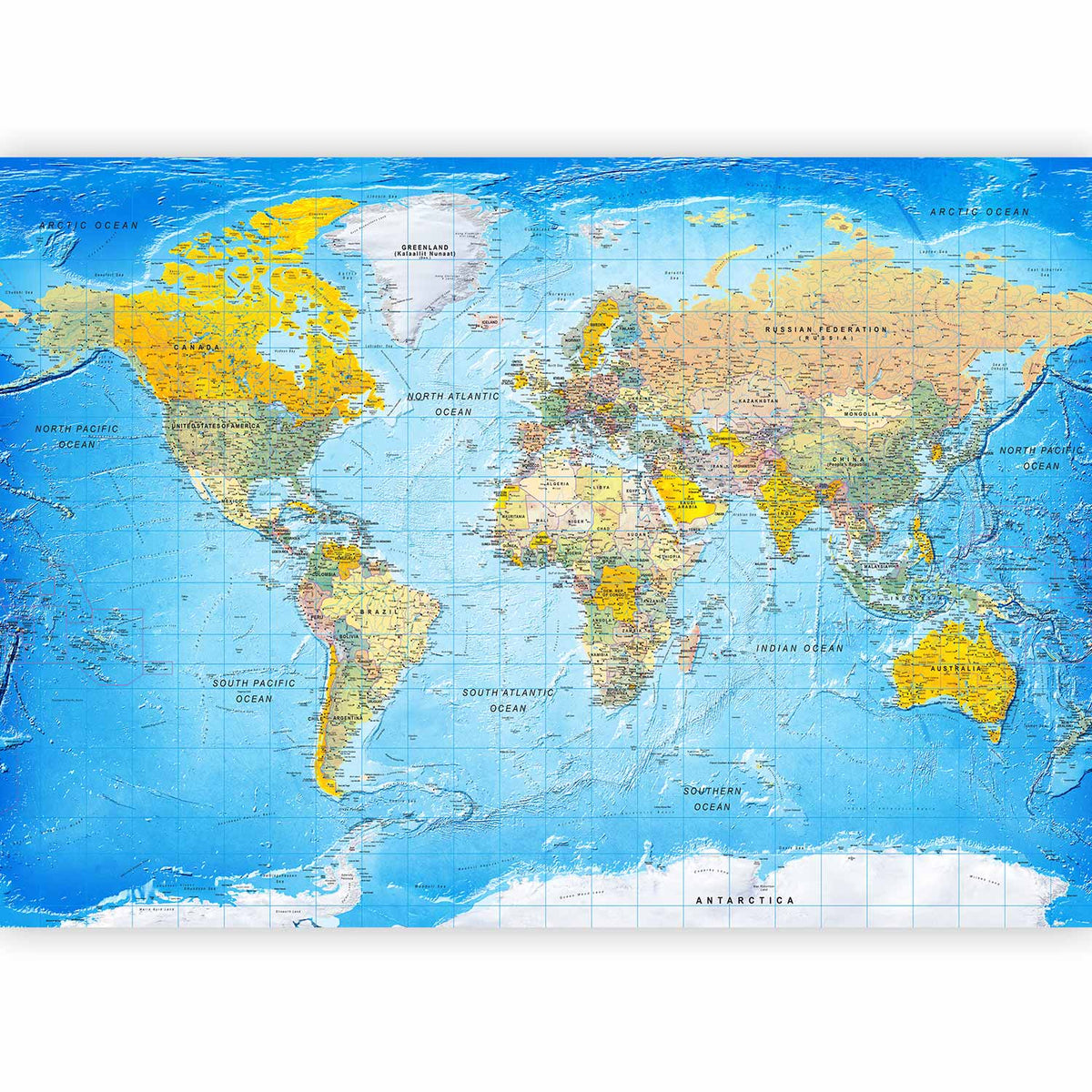 Fotobehang World Classic Map