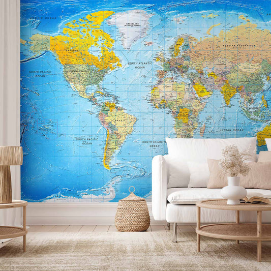 Fotobehang World Classic Map