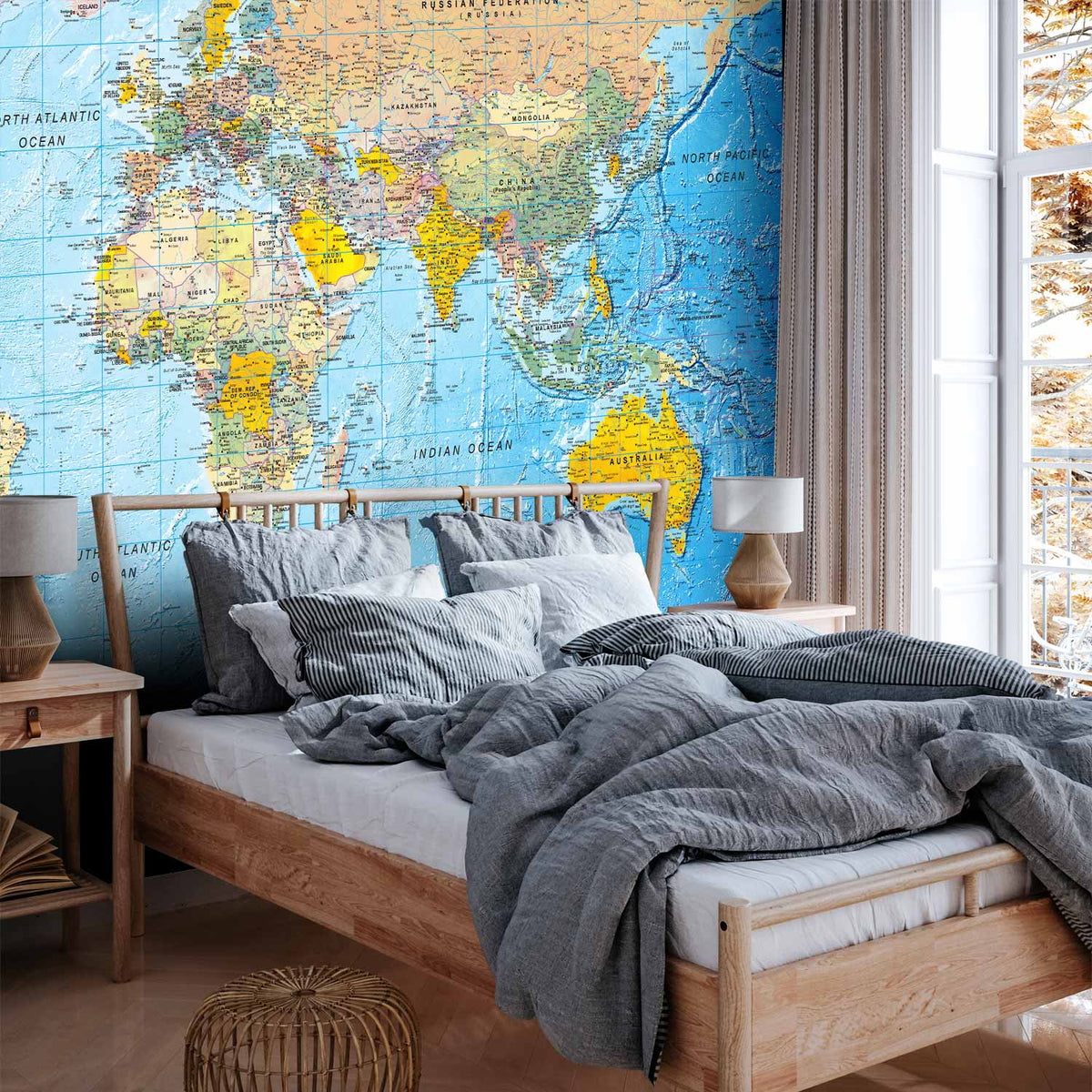 Fotobehang World Classic Map