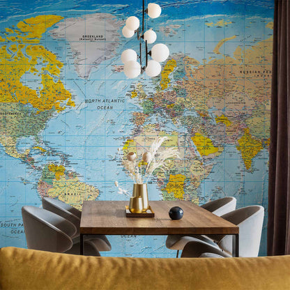 Fotobehang World Classic Map