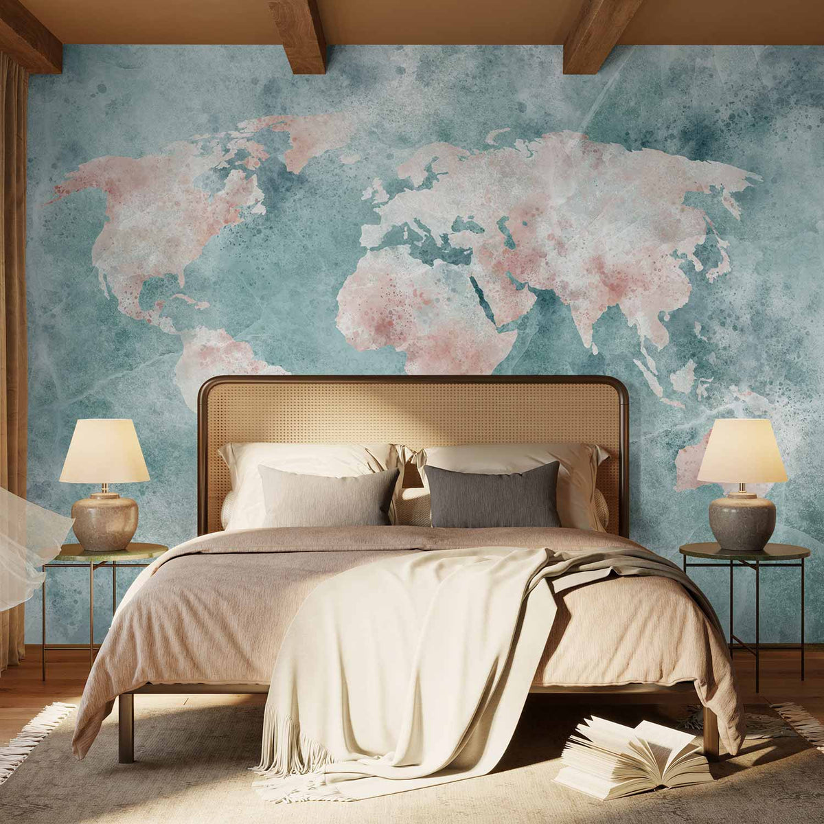 Fotobehang Delicate Map