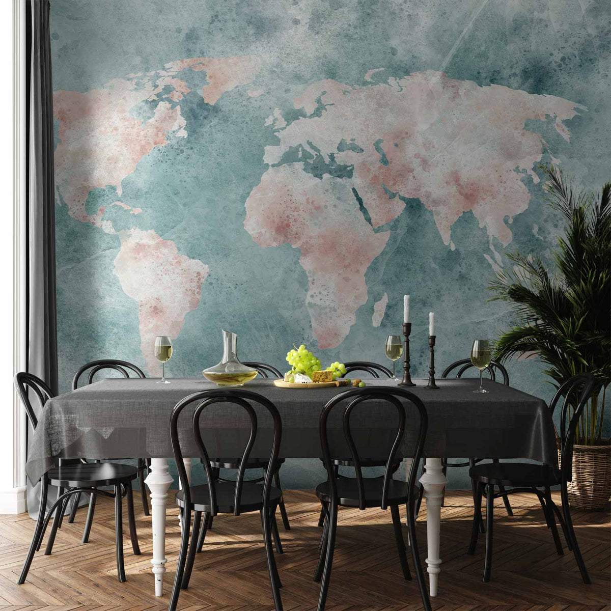 Fotobehang Delicate Map