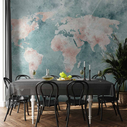 Fotobehang Delicate Map