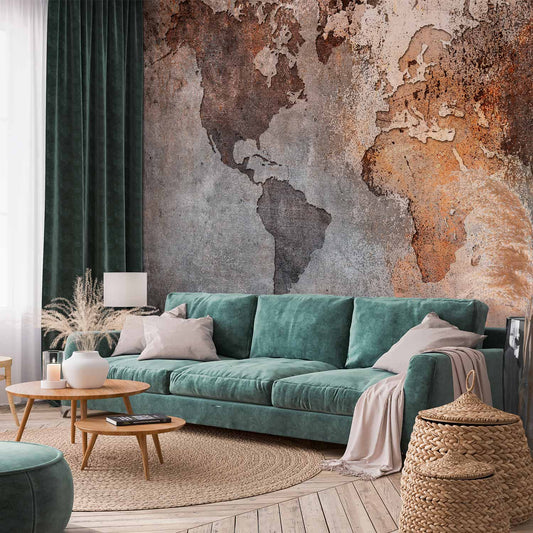 Fotobehang Map Colors
