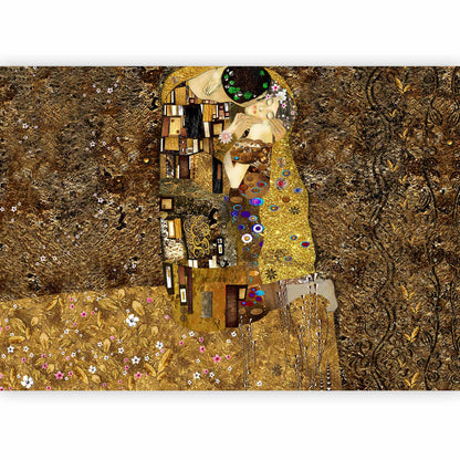 Fotobehang Klimt inspiration: Golden Kiss