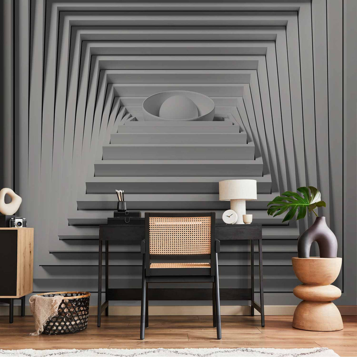 Fotobehang Quadrangle Depth