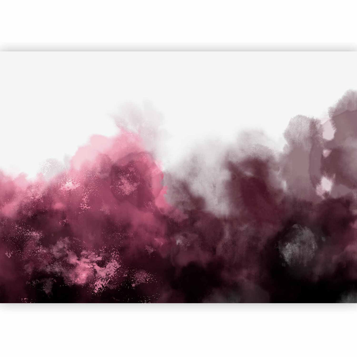 Fotobehang Watercolour Variation - Red