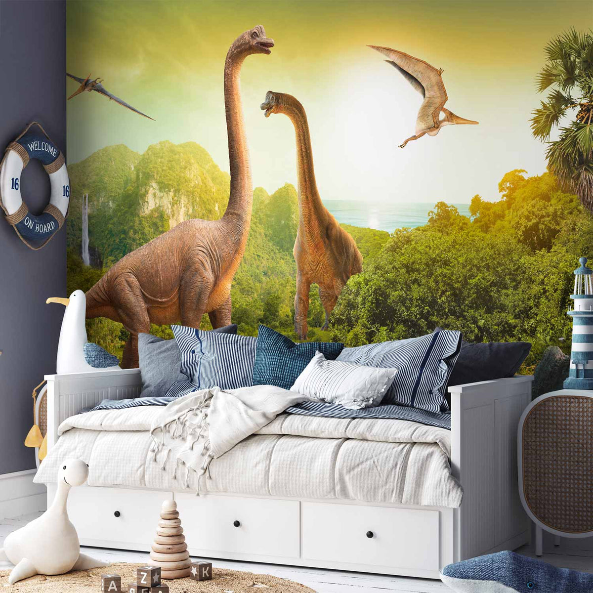 Fotobehang Dino Discovery – interieurvoorbeeld 2