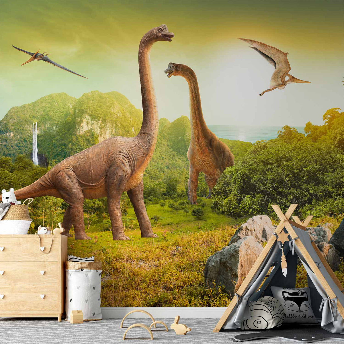 Fotobehang Dino Discovery – interieurvoorbeeld 3